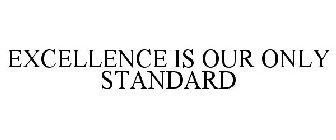 EXCELLENCE IS OUR ONLY STANDARD