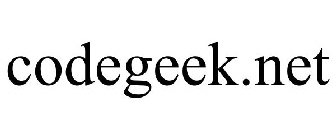 CODEGEEK.NET