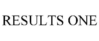 RESULTS ONE