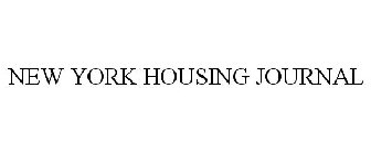 NEW YORK HOUSING JOURNAL