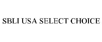 SBLI USA SELECT CHOICE