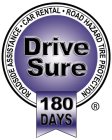 DRIVE SURE 180 DAYS ROADSIDE ASSISTANCE · RENTAL CAR · ROAD HAZARD TIRE PROTECTION