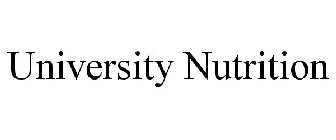 UNIVERSITY NUTRITION