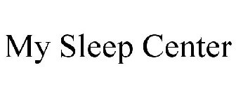 MY SLEEP CENTER