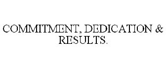 COMMITMENT, DEDICATION & RESULTS.