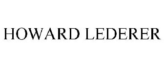 HOWARD LEDERER