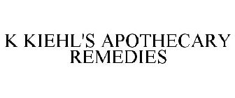 K KIEHL'S APOTHECARY REMEDIES