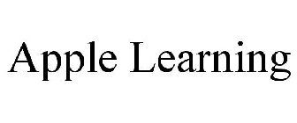 APPLE LEARNING