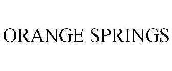 ORANGE SPRINGS