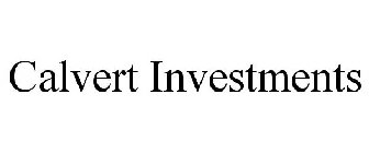 CALVERT INVESTMENTS