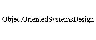 OBJECTORIENTEDSYSTEMSDESIGN