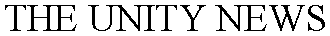 THE UNITY NEWS