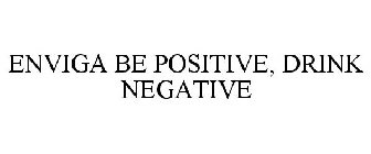 ENVIGA BE POSITIVE, DRINK NEGATIVE