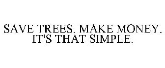 SAVE TREES. MAKE MONEY. IT'S THAT SIMPLE.