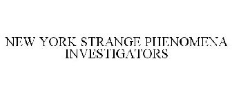 NEW YORK STRANGE PHENOMENA INVESTIGATORS