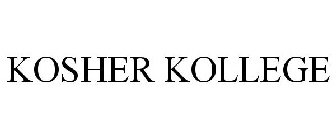 KOSHER KOLLEGE