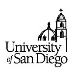 UNIVERSITY OF SAN DIEGO