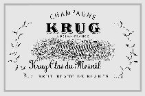 CHAMPAGNE KRUG A REIMS-FRANCE KRUG CLOS DU MESNIL BRUT BLANC DE BLANCS