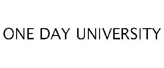 ONE DAY UNIVERSITY