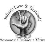 INFINITE LOVE & GRATITUDE · RECONNECT · BALANCE · THRIVE