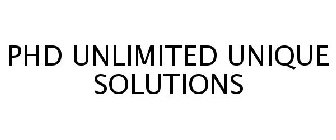 PHD UNLIMITED UNIQUE SOLUTIONS