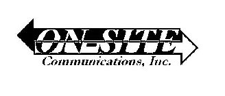 ON-SITE COMMUNICATIONS, INC.