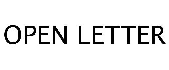 OPEN LETTER