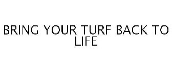 BRING YOUR TURF BACK TO LIFE