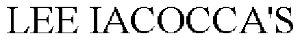 LEE IACOCCA'S