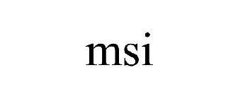 MSI