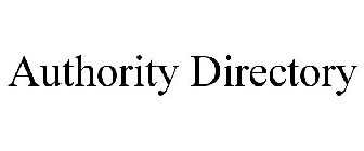 AUTHORITY DIRECTORY