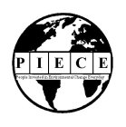 P I E C E PEOPLE INVESTED IN ENVIRONMENTAL CHANGE EVERYDAY