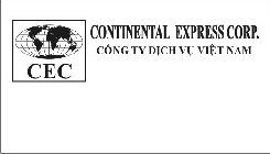 CONTINENTAL EXPRESS CORP. CÔNG TY DICH VU VIÊTNAM CEC