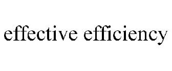 EFFECTIVE EFFICIENCY