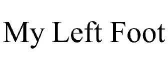 MY LEFT FOOT