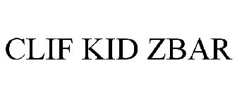 CLIF KID ZBAR