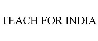 TEACH FOR INDIA
