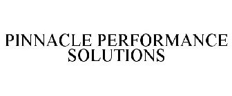 PINNACLE PERFORMANCE SOLUTIONS