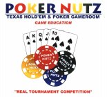 POKER NUTZ TEXAS HOLD'EM & POKER GAMEROOM GAME EDUCATION 