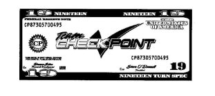 19 NINETEEN FEDERAL RESERVE NOTE CP87305700495 THE UNITED STATE OF AMERICA SEAL OF APPROVAL CP TEAM CHECKPOINT THIS NOTE IS NOT LEGAL TENDER FOR DEBITS, PUBLIC OR PRIVATE DUANE SILVA RESEARCH DEVELOPM