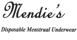 MENDIE'S DISPOSABLE MENSTRUAL UNDERWEAR