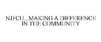 NJFCU...MAKING A DIFFERENCE IN THE COMMUNITY