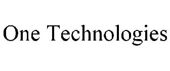 ONE TECHNOLOGIES