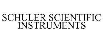 SCHULER SCIENTIFIC INSTRUMENTS