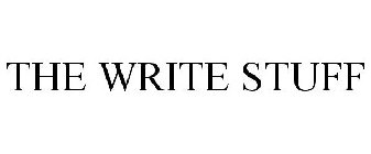 THE WRITE STUFF