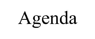 AGENDA