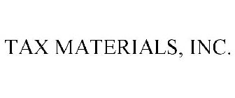 TAX MATERIALS, INC.