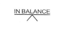 IN BALANCE