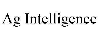 AG INTELLIGENCE