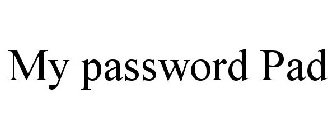 MY PASSWORD PAD